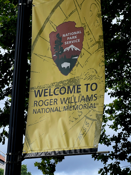 Roger Williams Nationa Memorial banner