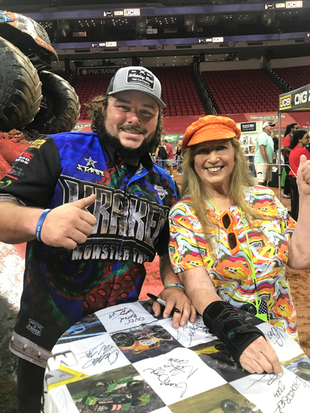 Kracken Monster Truck driver, Nick Pagliarulo and Karen Duquette