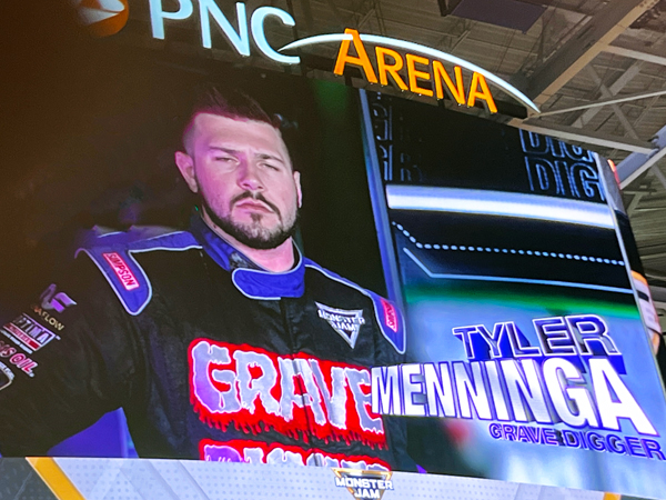 Tyler Menninga, driver of Grave Digger 