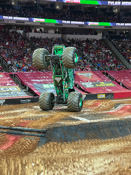 Tyler Menninga in Grave Digger