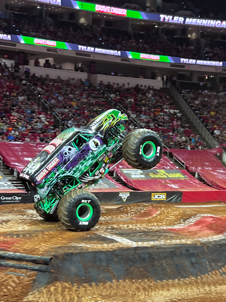 Tyler Menninga in Grave Digger