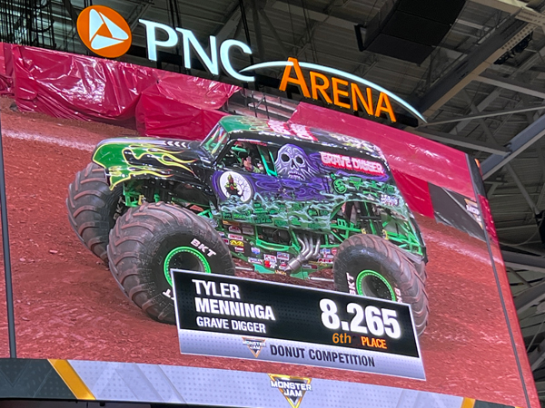 6th Place - Tyler Menninga in Grave Digger 