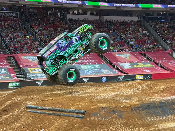 Tyler Menninga in Grave Digger