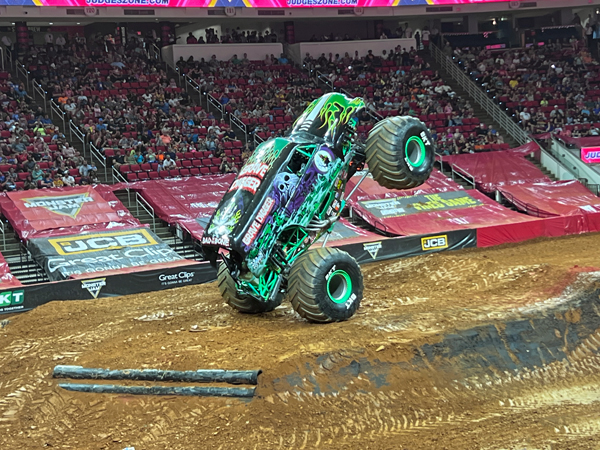 Tyler Menninga in Grave Digger