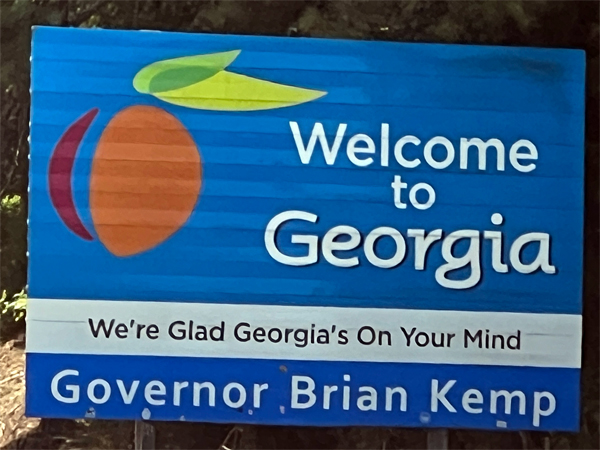 welcome to Georgia sign 2024