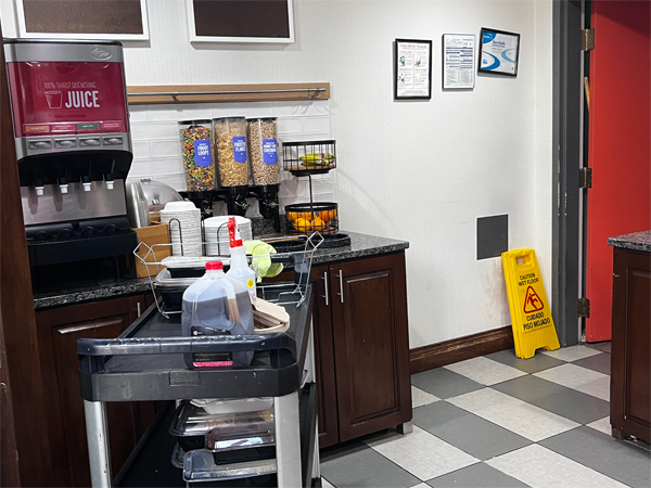 Hampton Inn snack area