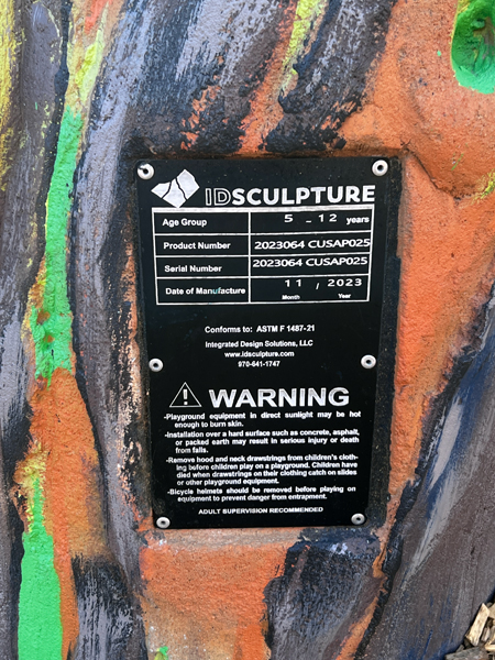 sculpture label