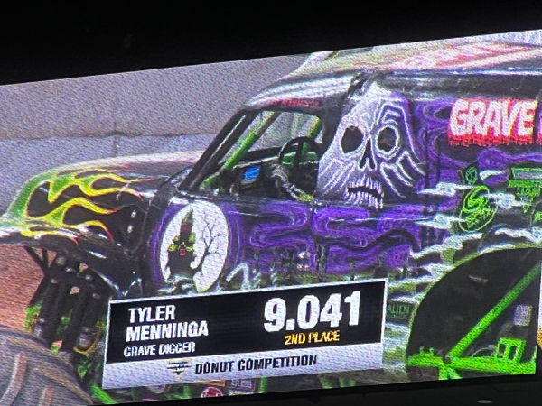 Tyler Menninga in Grave Digger