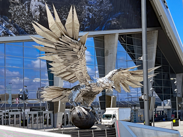 The Atlanta Falcon, sculpture