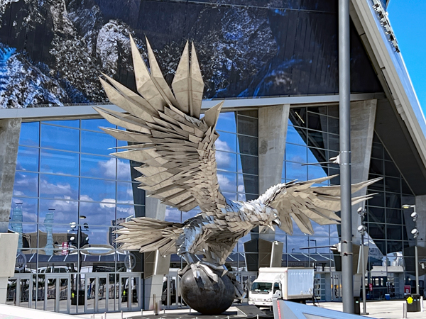 The Atlanta Falcon, sculpture