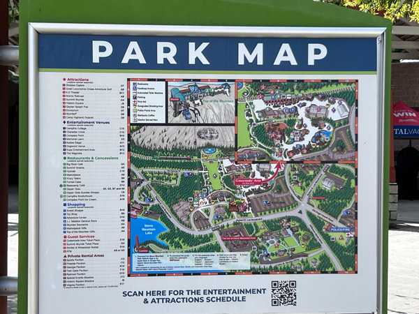 Park Map sign