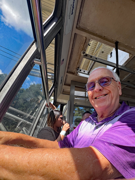 Lee Duquette on the Skytram