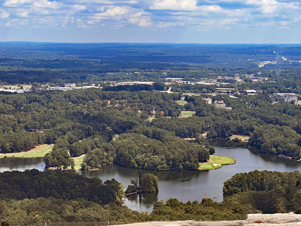 view from the top of Stone Mountain, Georgia