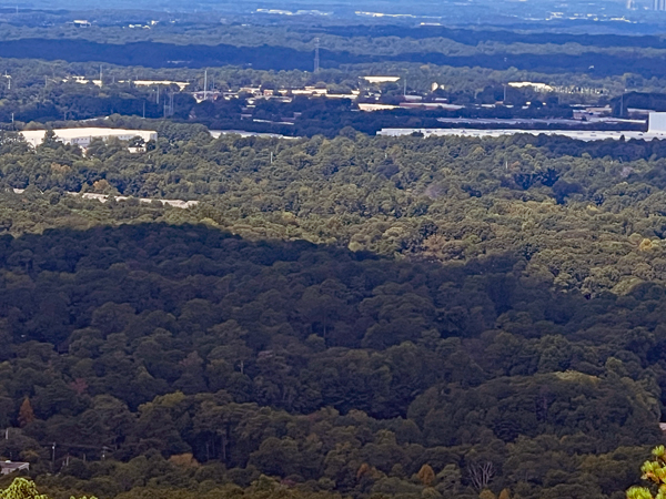 view from the top of Stone Mountain, Georgia