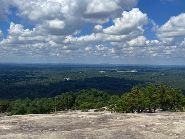 view from the top of Stone Mountain, Georgia