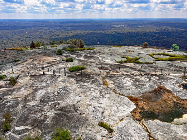 view from top of Stone Mountain