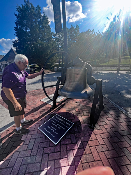 Lee Duquette at The Freedom Bell