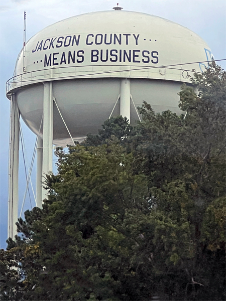 Jackson County water tower