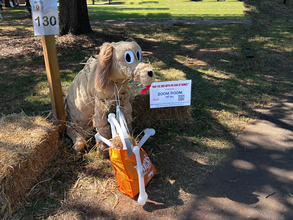 Boo the Dog scarecrow 130