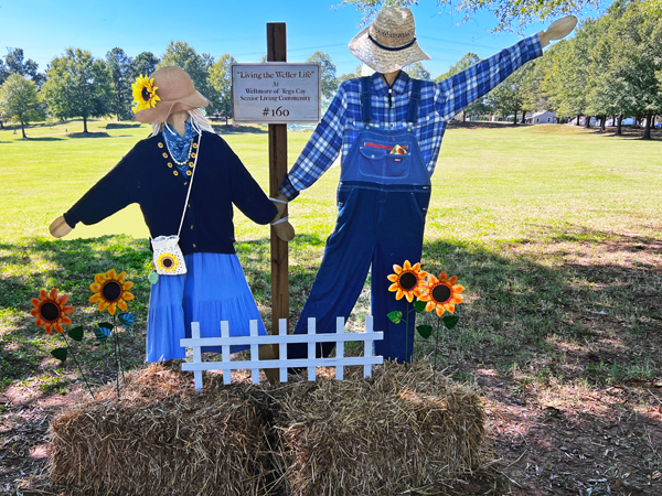 Wellmore of Tega Cay Senior Living Community scarecrows