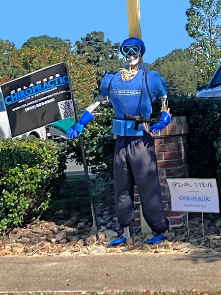 Celanese Chiropractic scarecrow