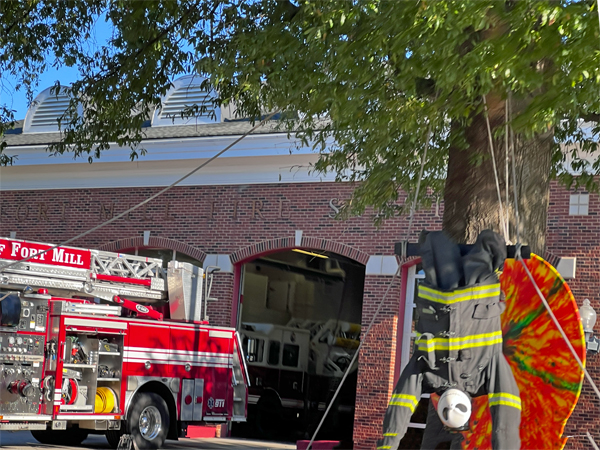 Fort Mill Fire Department scarecrow