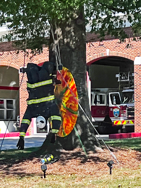 Fort Mill Fire Department scarecrow