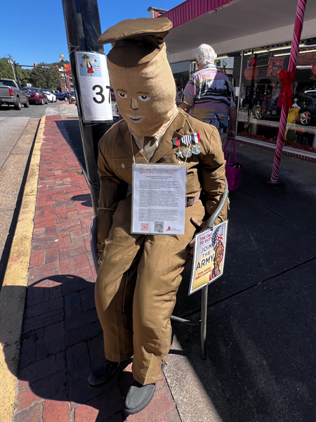 Fort Mill History Museum scarecrow