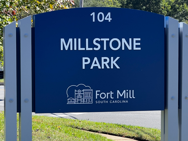 Millstone Park Fort Mill SC sign