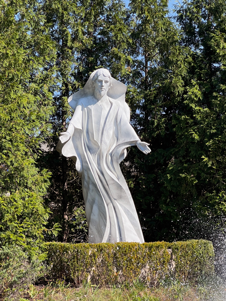 Healing Christ statue