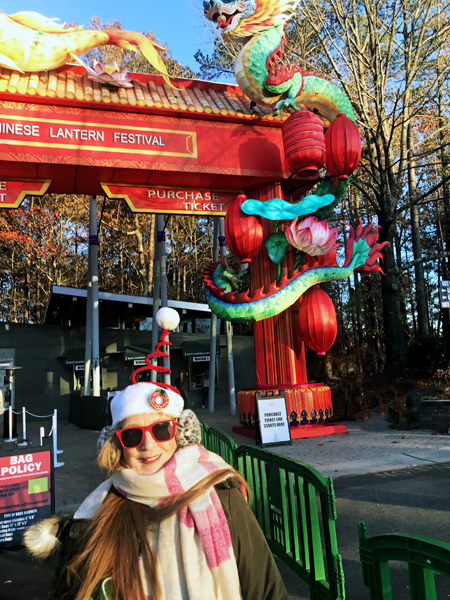 Karen Duquette at the Chines Lantern Festival