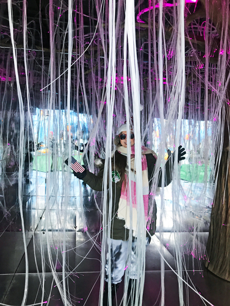 Karen Duquette in kaleidoscope cave in 2024