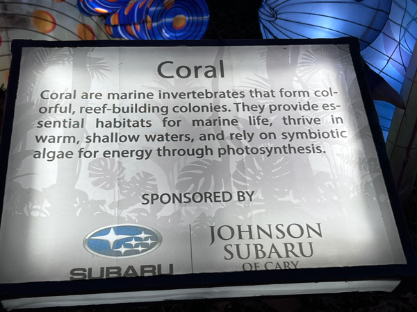 sign about coral