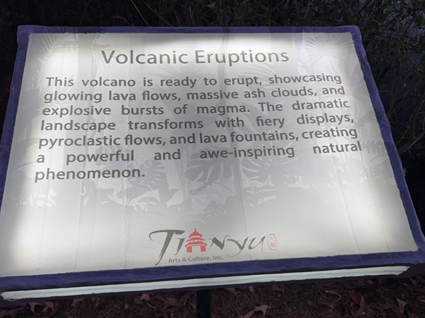 Volcanic Eruptions sign