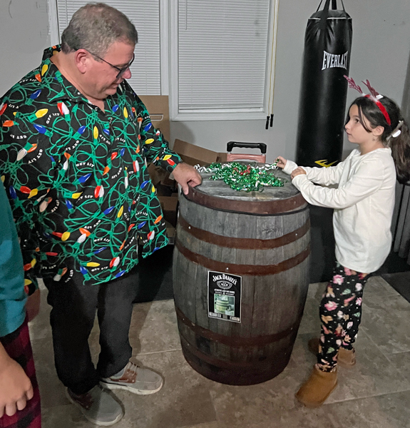 John Smythers and his granddaughter