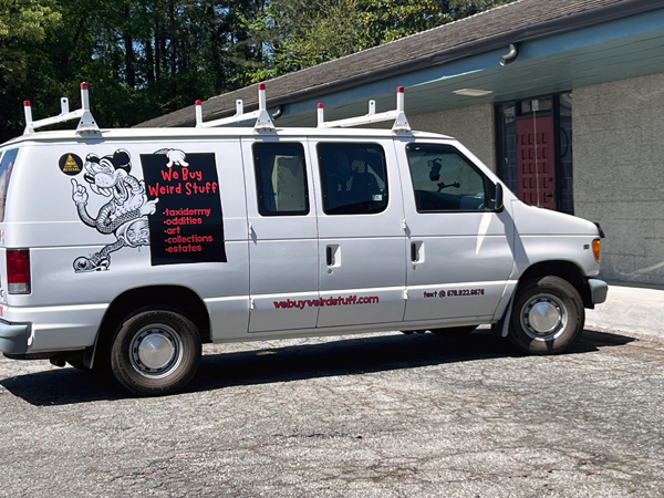 The Oddities Museum van