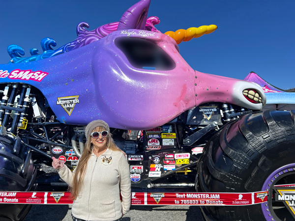 Karen Duquette and Sparkle Smash Monster Truck