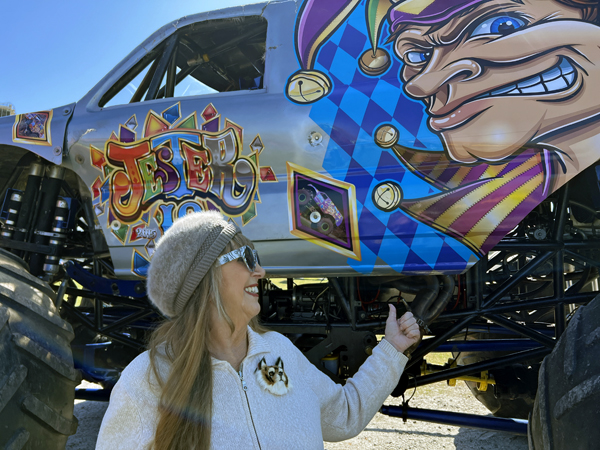 Karen Duquette and Jester Monster Truck
