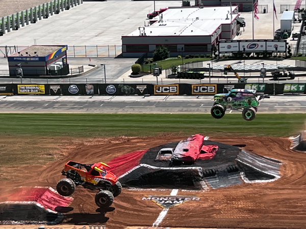 Grave Digger and El Toro Loco Monster Trucks