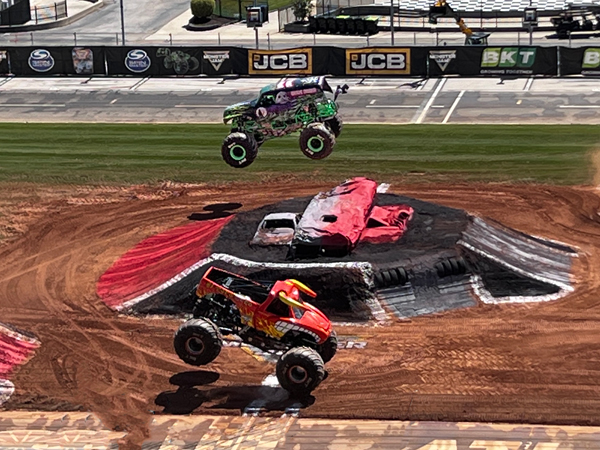 Grave Digger and El Toro Loco Monster Trucks