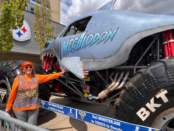 Karen Duquette and Megalodon Monster Truck