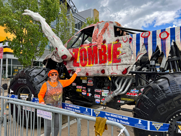 Karen Duquette and Zombie Monster Truck 