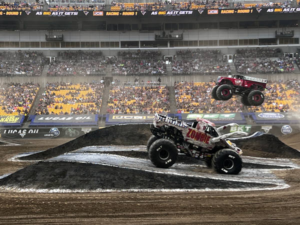 Zombie and Axe Monster Trucks