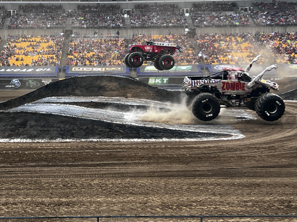 Zombie and Axe Monster Trucks