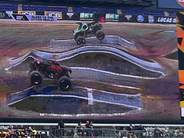 Jurassic Attack and Mayhem Monster Trucks