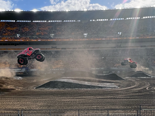 ThunderROARus. and El Toro Loco monster Trucks