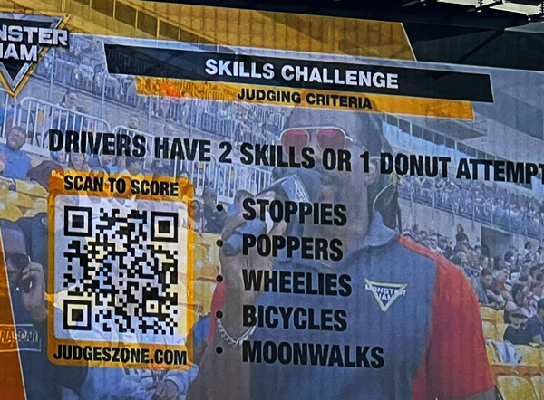 Monster Jam Skills Challenge Criteria