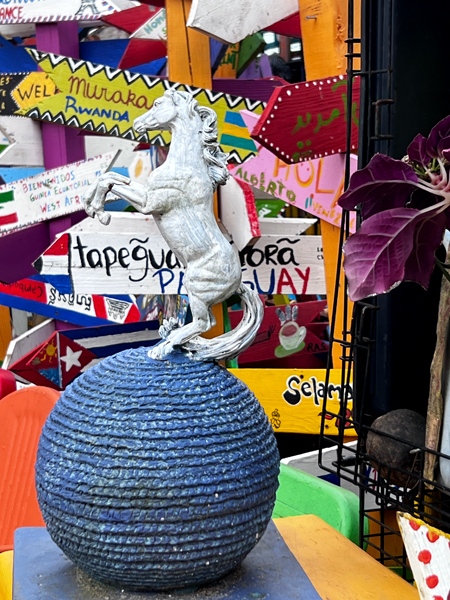 horese on a ball at Randyland
