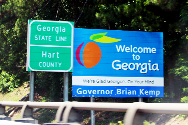 Welcome To Georgia sign