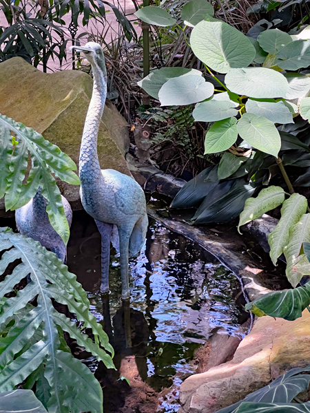 fake bird statues